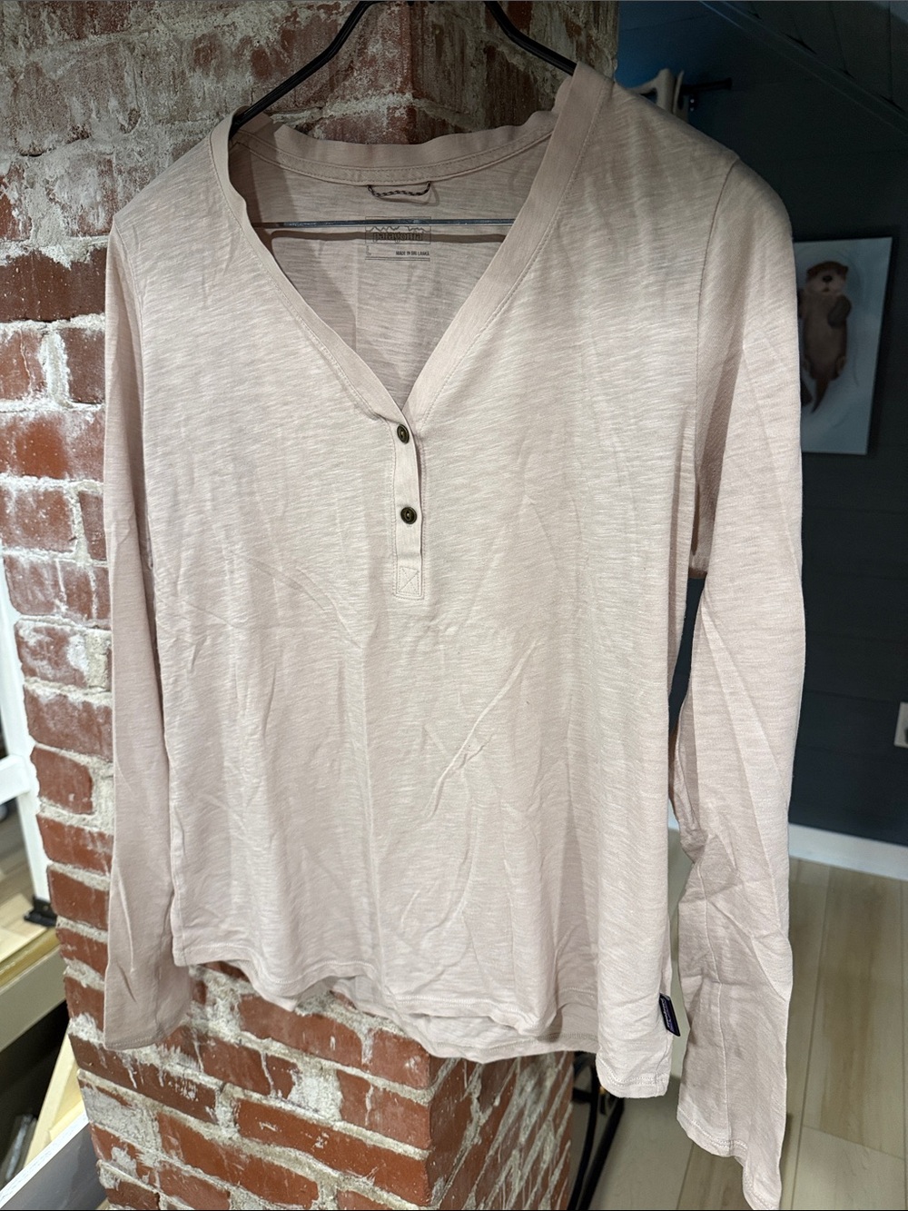 Patagonia Women's Mainstay Women’s Henley top Light Blush - Picture 2 of 4